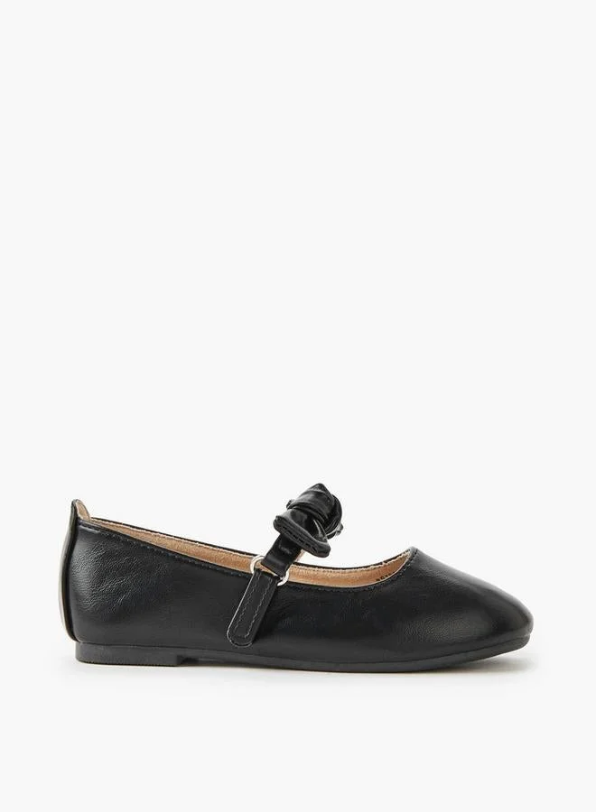 JUNIORS Girls Hook & Loop Ballerina Shoes